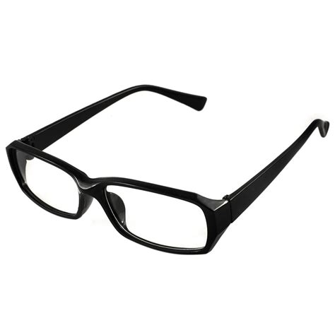 unisex rectangle framed glasses.